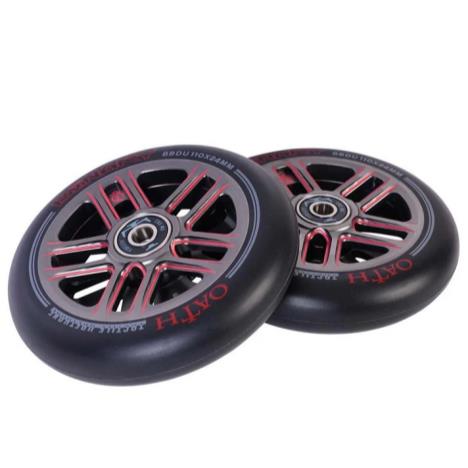 Oath Binary 110mm x 24mm Wheels - Red/Titanium £69.99